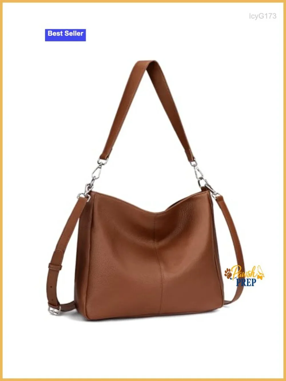 Soft Genuine Leather Hobo Crossbody Shoulder Bag for Women